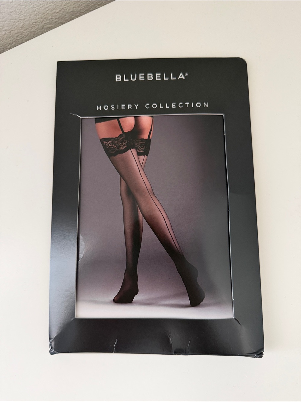 Bluebella Black Sheer Back-Seam Thigh Highs